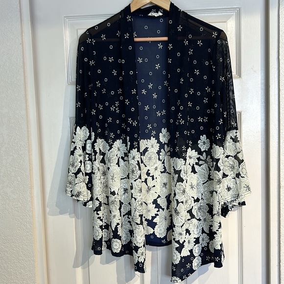 Ember Blue Floral Coverup - Picture 7 of 7